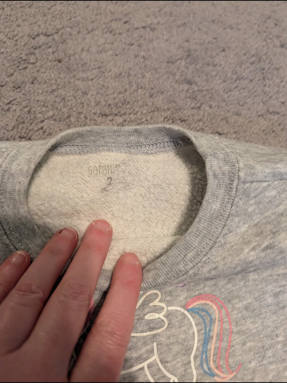 Garanimals Unicorn Sparkle Sweatshirts And Bottoms 18 24 Month FLAWED